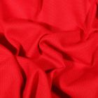 Tissu Toile Coton Canvas uni  Rouge - Par 10 cm