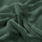 Tissu Doudou uni Vert épicéa - Par 10 cm