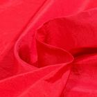 Tissu Taffetas d'habillement Froissé Rouge