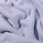 Tissu Polaire Coton uni  Bleu ciel - Par 10 cm