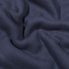 Tissu Polaire Coton uni  Bleu marine - Par 10 cm