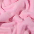 Tissu Polaire Coton uni  Rose bébé - Par 10 cm