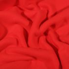 Tissu Polaire Coton uni  Rouge - Par 10 cm