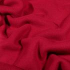 Tissu Polaire Coton uni  Bordeaux - Par 10 cm