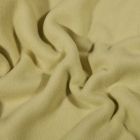 Tissu Polaire Coton uni  Vert amande - Par 10 cm