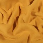 Tissu Polaire Coton uni  Jaune moutarde - Par 10 cm