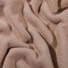Tissu Polaire Coton uni  Taupe - Par 10 cm