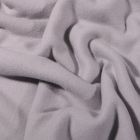 Tissu Polaire Coton uni  Gris clair - Par 10 cm