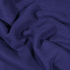 Tissu Polaire Coton uni  Bleu denim - Par 10 cm