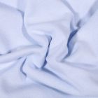 Tissu Bord côte uni Bio Bleu ciel - Par 10 cm