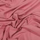 Tissu Jersey Coton Bio uni Vieux rose - Par 10 cm