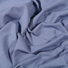 Tissu Jersey Coton Bio uni Bleu indigo - Par 10 cm