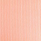 Tissu Crépon Viscose Rayures Blanches sur fond Rose saumon - Par 10 cm
