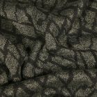 Tissu Maille  Formes abstraites sur fond Vert kaki - Par 10 cm