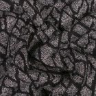 Tissu Maille  Formes abstraites sur fond Noir - Par 10 cm