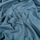 Tissu Jersey Bambou uni Bleu gris - Par 10 cm