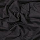 Tissu Jersey Bambou uni Noir - Par 10 cm