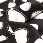 Tissu Jersey Viscose avec aspect crêpe Bubble sur fond Noir