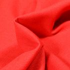 Tissu Coton Lin uni Rouge