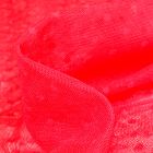 Tissu Tulle souple  pois 5 mm sur fond Rouge