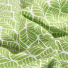 Tissu Coton imprimé Romantic Feuilles sur fond Vert