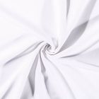 Tissu Gabardine de viscose uni Blanc - Par 10 cm