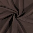 Tissu Gabardine de viscose uni Marron chocolat - Par 10 cm