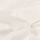 Tissu Broderie anglaise  Flowers Elisa stars Blanc
