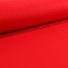 Tissu Coton Sergé extensible Rouge - Par 10 cm