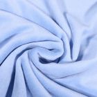Tissu Jersey Velours tout doux Bleu bébé x10cm