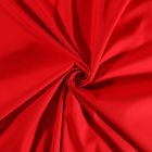 Tissu Coton Satiné extensible Rouge - Par 10 cm