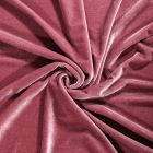 Tissu Velours jersey épais Vieux rose - Par 10 cm