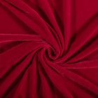 Tissu Velours jersey épais Rouge - Par 10 cm