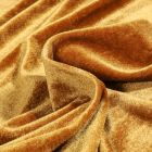 Tissu Velours jersey épais Moutarde - Par 10 cm