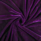 Tissu Velours jersey épais Violet - Par 10 cm