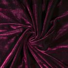 Tissu Velours jersey épais Prune - Par 10 cm