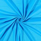 Tissu Jersey Coton uni Bleu Turquoise - Par 10 cm
