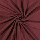 Tissu Jersey Coton uni Rouge Bordeaux - Par 10 cm