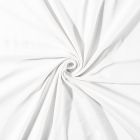 Tissu Jersey Coton uni Blanc - Par 10 cm