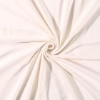 Tissu Jersey Coton uni Ecru - Par 10 cm