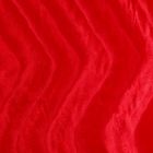 Tissu Velours Peau de bête Vagues Rouge - Par 10 cm