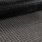 Tissu Jersey Paillettes Noires sur fond Noir - Par 10 cm