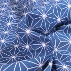 Tissu Coton imprimé Casual Arty Bleu marine