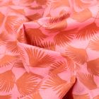 Tissu Coton imprimé Arty Comea sur fond Rose