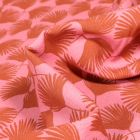 Tissu Viscose Comea sur fond Bois de rose
