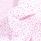 Tissu Coton imprimé Arty Jial violet sur fond Blanc