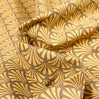 Tissu Coton imprimé Arty Khol sur fond Bronze
