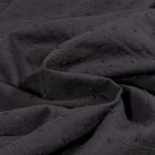 Tissu Plumetis Coton uni Noir - Par 10 cm