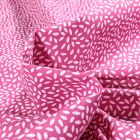 Tissu Coton imprimé Arty Stili sur fond Rose fuchsia
