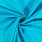 Tissu Coton uni Bleu turquoise - Par 10 cm